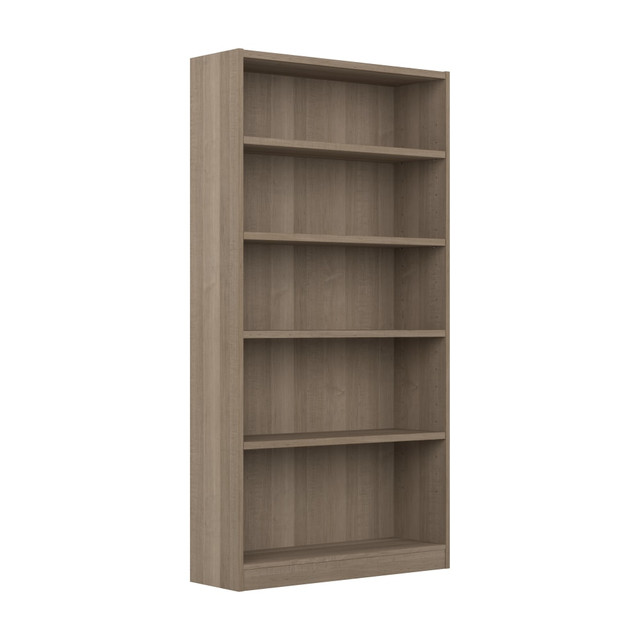 BUSH INDUSTRIES INC. WL12427 Bush Furniture Universal 72inH 5-Shelf Bookcase, Ash Gray, Standard Delivery BUSH INDUSTRIES INC. WL12427 Bush Furniture Universal 72inH 5-Shelf Bookcase, Ash Gray, Standard Delivery