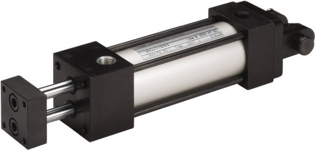 Norgren ND03A-N07-AACM0 Double Acting Rodless Air Cylinder: 2" Bore, 3" Stroke, 250 psi Max, 1/4 NPT Port, Clevis Mount