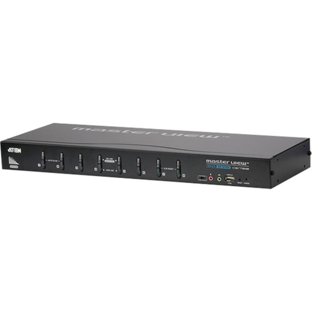 ATEN TECHNOLOGIES CS1768 ATEN KVM Switch-TAA Compliant - 8 Computer(s) - QXGA - 2048 x 1536 - 9 x DVI1 x VGA
