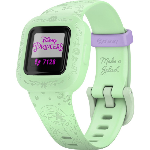 GARMIN INTERNATIONAL, INC. 010-02441-33 Garmin ve­vofit jr. 3 Smart Watch - Disney The Little Mermaid - Silicone Band - Swimming, Health & Fitness, Tracking, Smartphone - Water Resistant Water Resistant