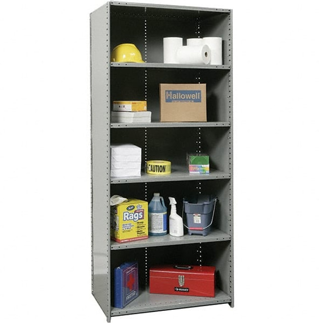 Hallowell 5521-24HG 6 Shelf, 800 Lb. Capacity, Closed Shelving Starter Unit