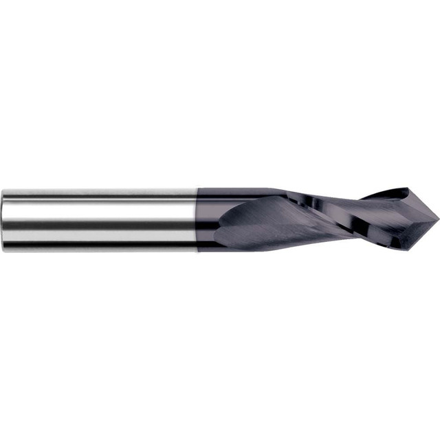 Harvey Tool 12928-C3 Drill Mill: 7/16" Dia, 1" LOC, 2 Flutes, 120 ° Point, Solid Carbide