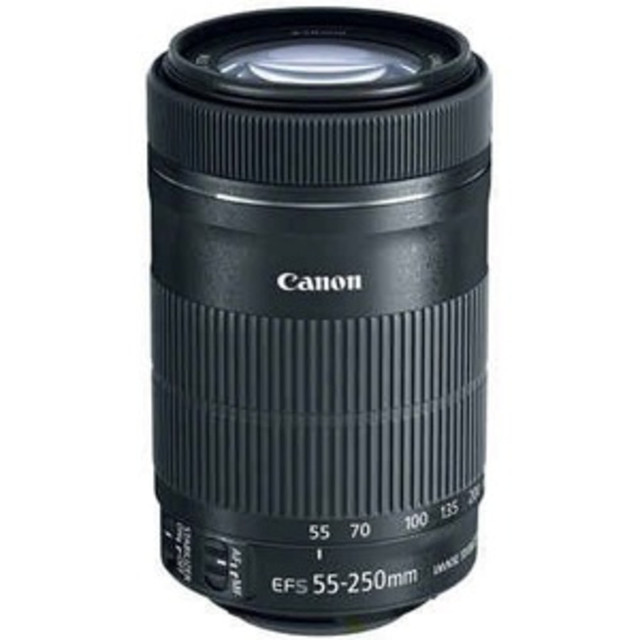 CANON USA, INC. 8546B002 Canon - 55 mm to 250 mmf/5.6 - Telephoto Zoom Lens for Canon EF/EF-S - 58 mm Attachment - 0.29x Magnification - 4.5x Optical Zoom - Optical IS - STM - 2.8in Diameter CANON USA, INC. 8546B002 Canon - 55 mm to 250 mmf/5.6 - Telephoto Zoom Lens for Canon EF/EF-S - 58 mm Attachment - 0.29x Magnification - 4.5x Optical Zoom - Optical IS - STM - 2.8in Diameter