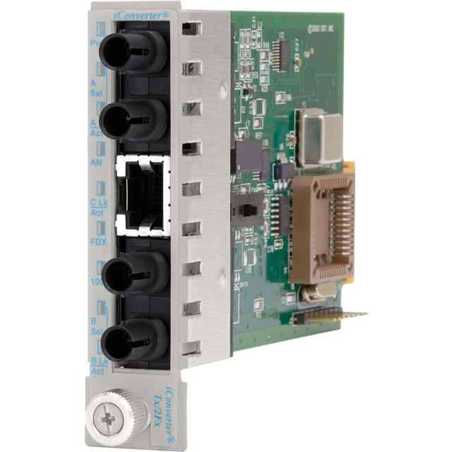 OMNITRON SYSTEMS TECHNOLOGY, INC. 8421-1 Omnitron Systems iConverter Tx/2Fx Redundant Fast Ethernet Media Converter - 1 x RJ-45 , 2 x ST - 100Base-TX, 100Base-FX OMNITRON SYSTEMS TECHNOLOGY, INC. 8421-1 Omnitron Systems iConverter Tx/2Fx Redundant Fast Ethernet Media Converter - 1 x RJ-45 , 2 x ST - 100Base-TX, 100Base-FX