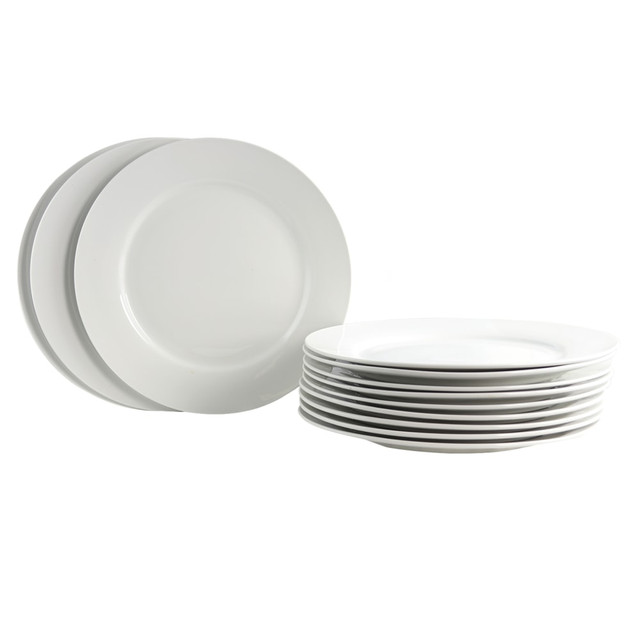 GIBSON OVERSEAS INC. 995105074M Gibson Home Noble Court 12-Piece Dinnerware Set, White GIBSON OVERSEAS INC. 995105074M Gibson Home Noble Court 12-Piece Dinnerware Set, White