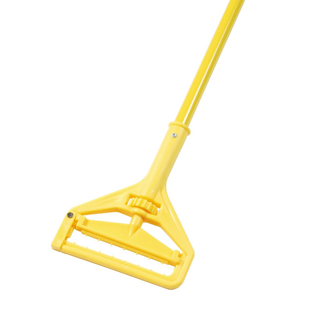 LAYFLAT & IMPACT PRODUCTS 620 Boardwalk Quick Change Side-Latch Plastic/Aluminum Mop Handle, 60?, Yellow