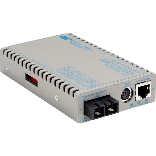 OMNITRON SYSTEMS TECHNOLOGY, INC. 8922N-0-A-W Omnitron Systems iConverter 8922N-0 Media Converter - 1 x RJ-45 Network, 1 x SC Duplex Network - 10/100/1000Base-T, 1000Base-X - External