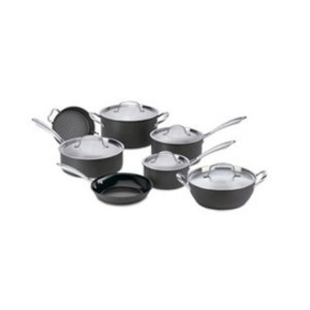 CONAIR CORPORATION GG-10 Cuisinart GreenGourmet 10-Piece Cookware Set, Gray