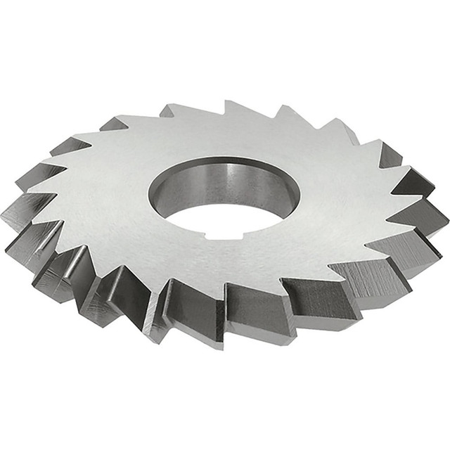 Keo 013250 Double Angle Milling Cutter: 60 °, 4" Cut Dia, 3/4" Cut Width, 1-1/4" Arbor Hole, High Speed Steel