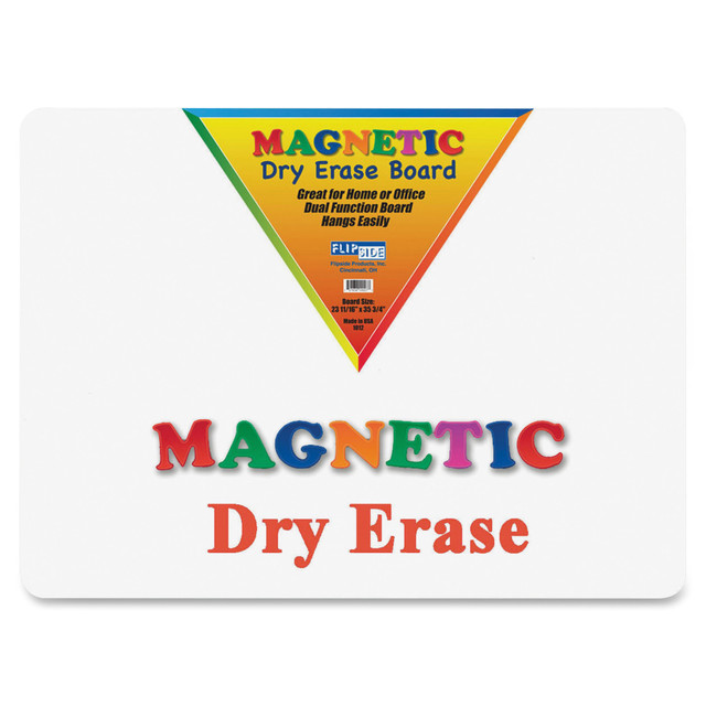 FLIPSIDE PRODUCTS 10027 Flipside Unframed Magnetic Dry-Erase Whiteboard, 24in x 36in, White FLIPSIDE PRODUCTS 10027 Flipside Unframed Magnetic Dry-Erase Whiteboard, 24in x 36in, White