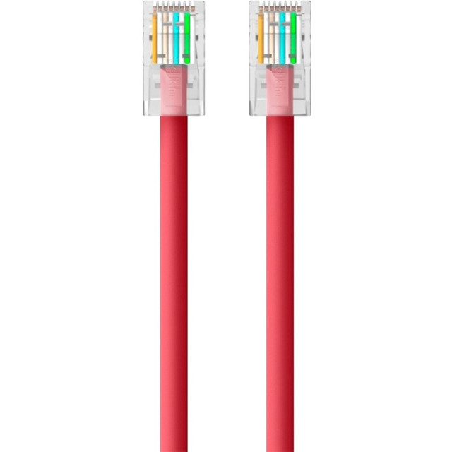 BELKIN, INC. A3L791-25-RED Belkin Cat5e Patch Cable - RJ-45 Male Network - RJ-45 Male Network - 25ft - Red