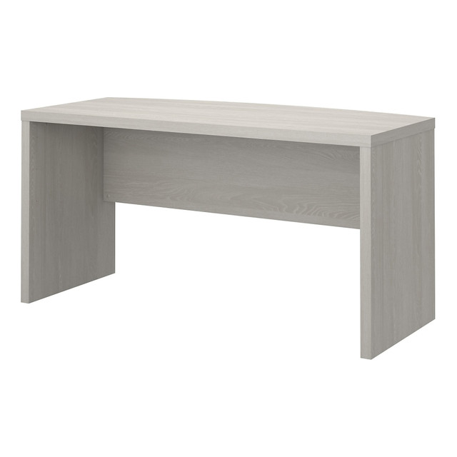 BUSH INDUSTRIES INC. KI60205-03 Bush Business Furniture Echo 60inW Bow-Front Computer Desk, Gray Sand, Standard Delivery BUSH INDUSTRIES INC. KI60205-03 Bush Business Furniture Echo 60inW Bow-Front Computer Desk, Gray Sand, Standard Delivery