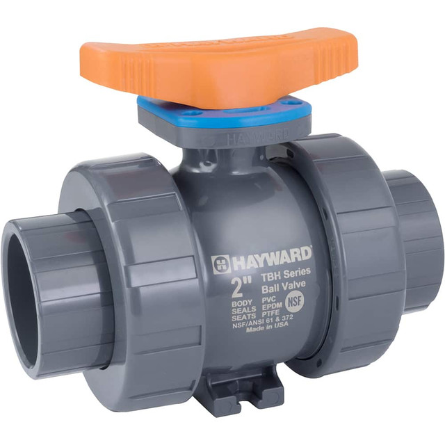 Hayward Flow Control TBH1125A0FV0000 Manual Ball Valve: 1-1/4" Pipe, Full Port
