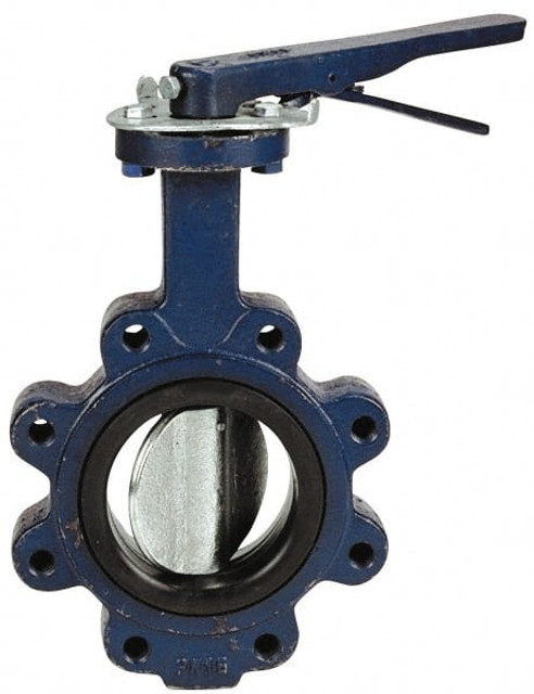 NIBCO NLJ320L Manual Lug Butterfly Valve: 8" Pipe, Lever Handle