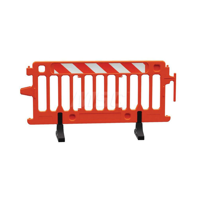 Plasticade 2004-O-HIPLR Crowd Control Parade Barricade: 39-1/2" High, Plastic Frame, Orange