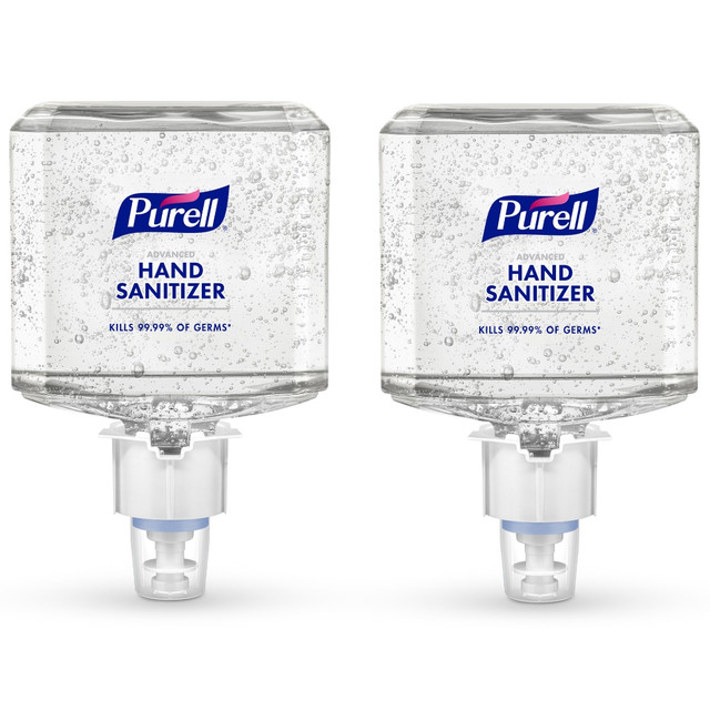 GOJO INDUSTRIES INC Purell 6463-02  Advanced Hand Sanitizer Gel ES6 Refill, Clean Scent, 40.6oz, Pack of 2