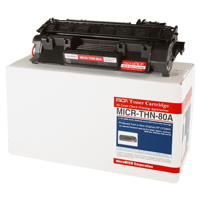 MICROMICR CORPORATION MicroMICR MICR-THN-80A  Remanufactured Black MICR Toner Cartridge Replacement For HP CF280A, MICRTHN80A