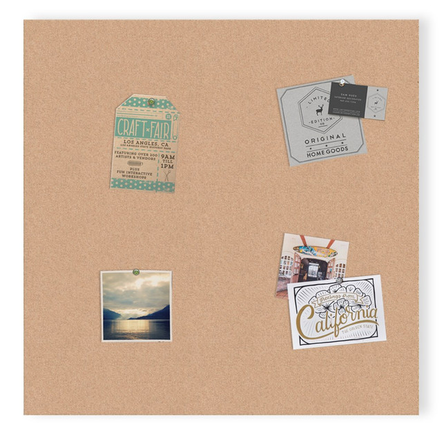 UBRANDS, LLC 2874U00-01 U Brands Cork Canvas Bulletin Board, 24in X 24in, Frameless, Actual Size 23in X 23in (2874U00-01) UBRANDS, LLC 2874U00-01 U Brands Cork Canvas Bulletin Board, 24in X 24in, Frameless, Actual Size 23in X 23in (2874U00-01)