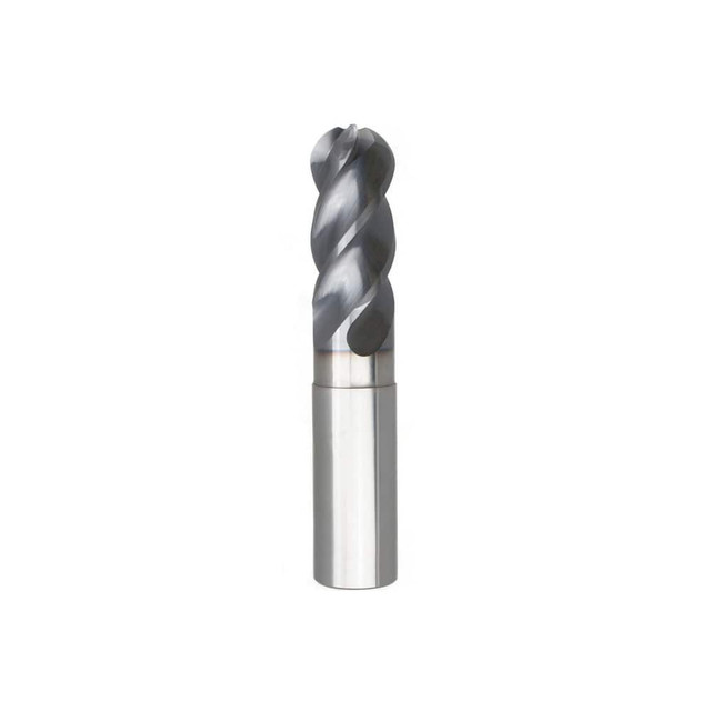 Niagara Cutter 03083882 Ball End Mill: 0.25" Dia, 0.5" LOC, 4 Flute, Solid Carbide