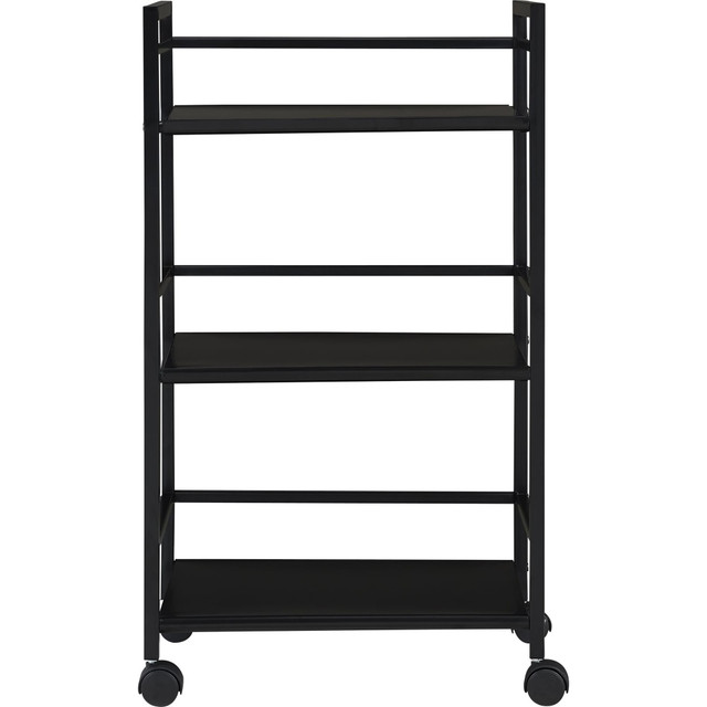 AMERIWOOD INDUSTRIES, INC. 7741196PCOM Ameriwood Home Marshall 3-Shelf Metal Rolling Utility Cart, Black