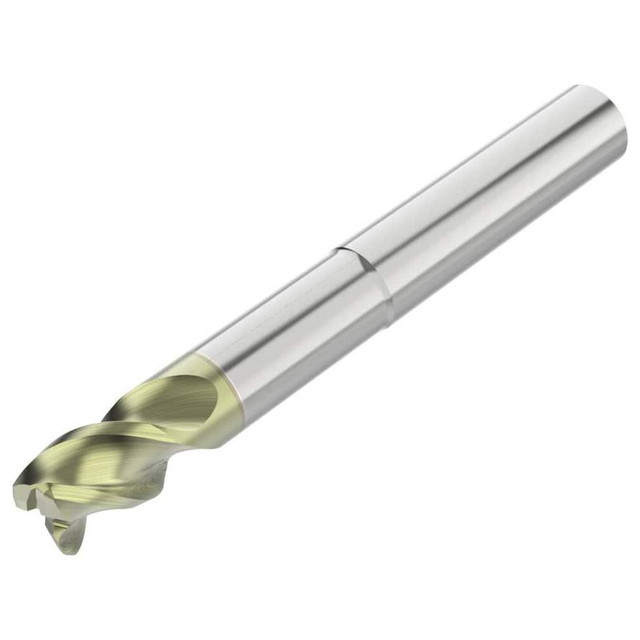 Niagara Cutter 10023137 Corner Radius End Mill: 3/8" Dia, 1/2" LOC, 0.06" Radius, 3 Flutes, Solid Carbide