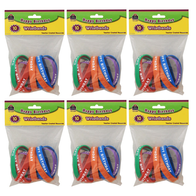 Add some fun to your classroom with these wristbands. Colorful silicone is sure to attract attention.  Offers a fun way to recognize students.  Tested and compliant with all Consumer Product Safety Commission standards.  Each wristband measures 7 1/4in.  Includes a variety of assorted colors.