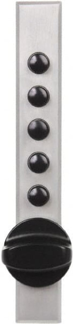 Kaba Access 9661C10-26D-41 14 to 20 Gauge" Door Thickness, Satin Chrome Pushbutton Knob Lockset