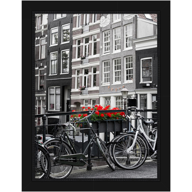 UNIEK INC. A42707345826 Amanti Art Picture Frame, 27in x 21in, Matted For 18in x 24in, Avon Black