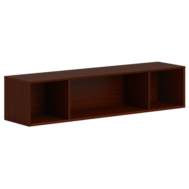 HNI CORPORATION HONPLWMH60LT1 HON Mod Wall Mounted Storage | Open | 60inW | Traditional Mahogany Finish - Finish: Traditional Mahogany HNI CORPORATION HONPLWMH60LT1 HON Mod Wall Mounted Storage | Open | 60inW | Traditional Mahogany Finish - Finish: Traditional Mahogany