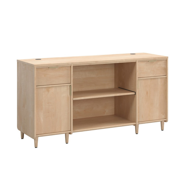 SAUDER WOODWORKING CO. 433365 Sauder Clifford Place Credenza, 30-7/16inH x 59-1/16inW x 18-1/2inD, Natural Maple SAUDER WOODWORKING CO. 433365 Sauder Clifford Place Credenza, 30-7/16inH x 59-1/16inW x 18-1/2inD, Natural Maple