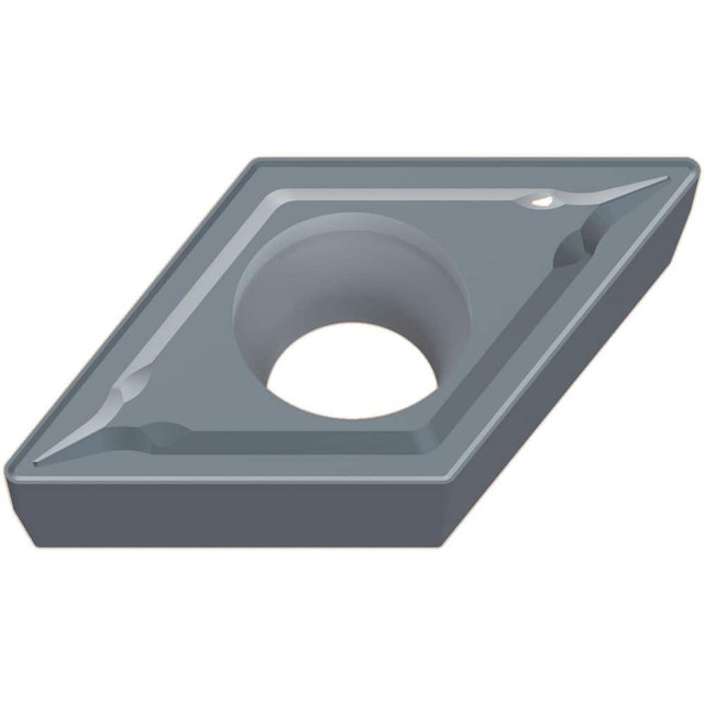 Mitsubishi 10561171 Turning Inserts; Insert Style: DCMT ; Insert Size Code: 3 ; Insert Shape: Rhombic 550 ; Included Angle: 55.00 ; Inscribed Circle (Decimal Inch): 0.3750 ; Corner Radius (Decimal Inch): 0.0312