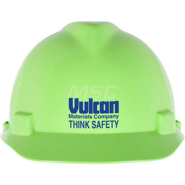 MSA 10035212-BL7278 Hard Hat: Electrical Protection & High Visibility, Front Brim, Class C, 4-Point Suspension