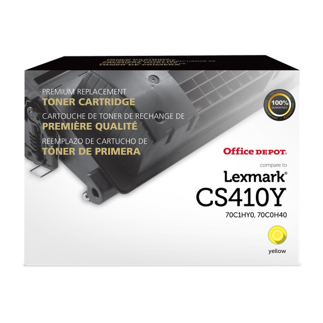 CLOVER TECHNOLOGIES GROUP, LLC Office Depot 200771  Remanufactured Yellow Toner Cartridge Replacement For Lexmark CS410, ODCS410Y