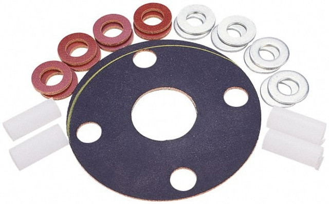 Made in USA 31949209 Flange Gasket: For 12" Pipe, 12" ID, 19" OD, 1/8" Thick, Neoprene Rubber