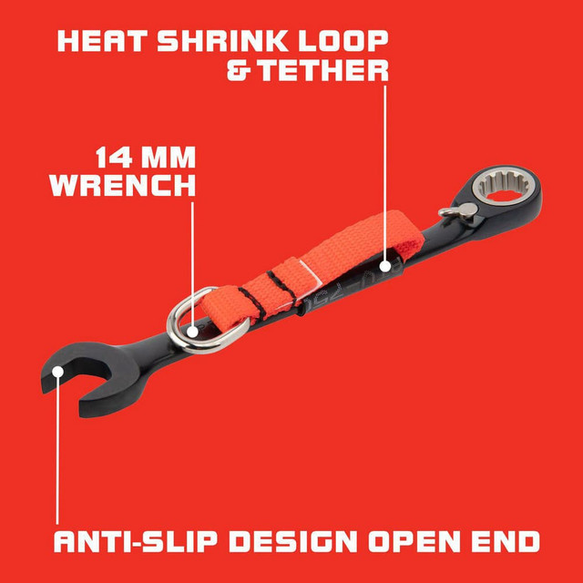 Proto JSCVM14-TT Combination Wrench: 14 mm Head Size, 15 ° Offset