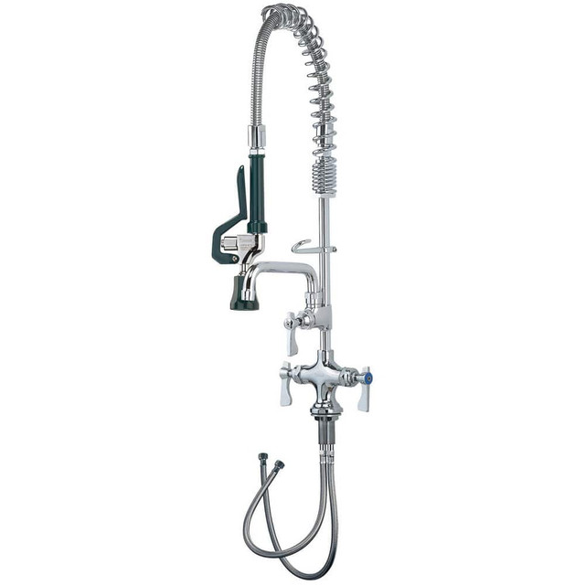 Krowne 18-508L Kitchen & Bar Faucets; Type: Deck Mount Pre-Rinse ; Style: Pre-Rinse ; Mount: Deck ; Design: Base Mounted ; Handle Type: Lever ; Spout Type: Swing Spout/Nozzle