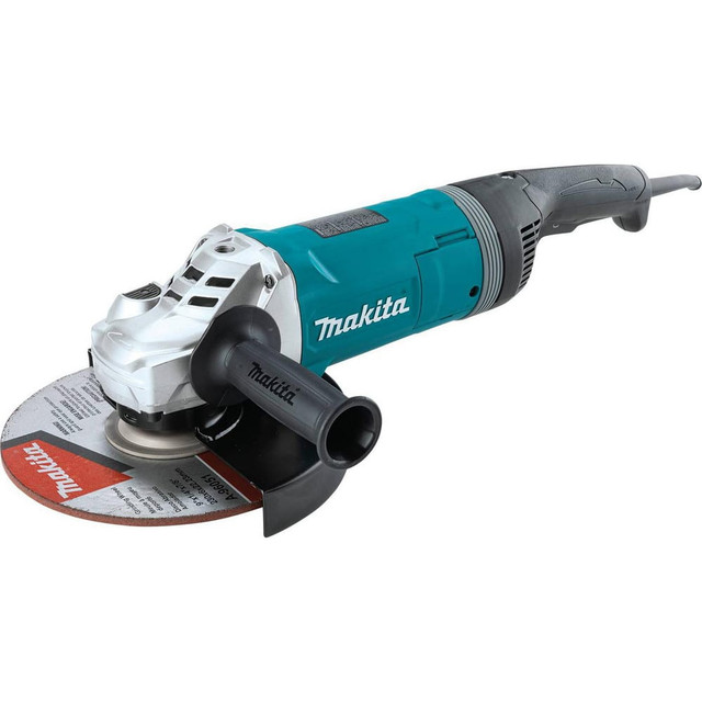 Makita GA9080 Angle & Disc Grinders; Wheel Diameter (Inch): 9 ; Voltage: 110.00 ; Amperage: 15.0000 ; Switch Type: Trigger w/Lock-on ; Overall Length (Inch): 20-1/8