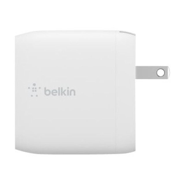 Power 2 devices simultaneously when you utilize the Belkin 24W Dual USB-A Wall Charger And USB-A-To-Lightning Cable. Dual ports boast 12W of charging power each to give your devices a quick charge.  Dual USB-A ports allow you to charge 2 devices simultaneously.  Supports 12W of charging power per port.  Includes 1 PVC USB-A-to-Lightning cable to start charging right away.  Backed by the manufacturer's 2-year limited warranty.
