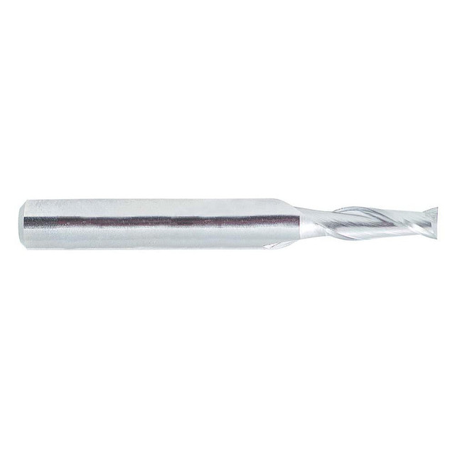 Melin Tool 12832 Square End Mill: 11/32'' Dia, 2'' LOC, 3/8'' Shank Dia, 3-3/4'' OAL, 2 Flutes, Cobalt