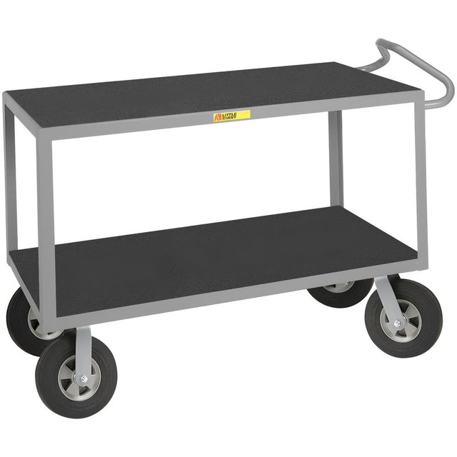 Little Giant. ENGF-2436-10SRM Carts; Cart Type: Ergonomic Handle Instrument Cart ; Caster Type: 2 Rigid; 2 Swivel ; Brake Type: No Brake ; Width (Inch): 24 ; Assembly: Comes Assembled ; Wheel Diameter: 10in