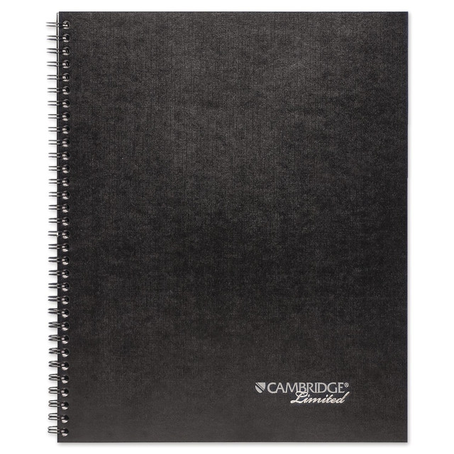 ACCO BRANDS USA, LLC 06062 Cambridge Limited 30% Recycled Business Notebook, 8 1/2in x 11in, 1 Subject, Legal Ruled, 80 Sheets, Black (06062)