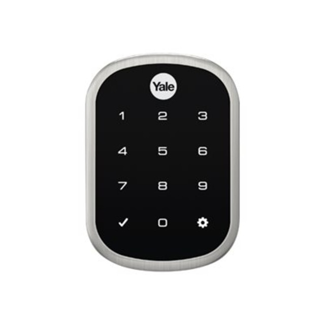 YALE SECURITY R-YRD256-CBA-619 Yale Real Living YRD256 Assure Lock SL Connected by August - Door lock - combination, electronic - smart lock - touch keypad - Wi-Fi - satin nickel