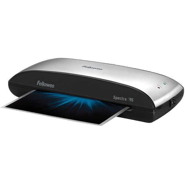 FELLOWES INC. 5738201 Fellowes Spectra 95 Laminator With Combo Kit, 9 1/2in Entry Width, 3inH x 14 1/2inW x 7inD, Silver/Black FELLOWES INC. 5738201 Fellowes Spectra 95 Laminator With Combo Kit, 9 1/2in Entry Width, 3inH x 14 1/2inW x 7inD, Silver/Black