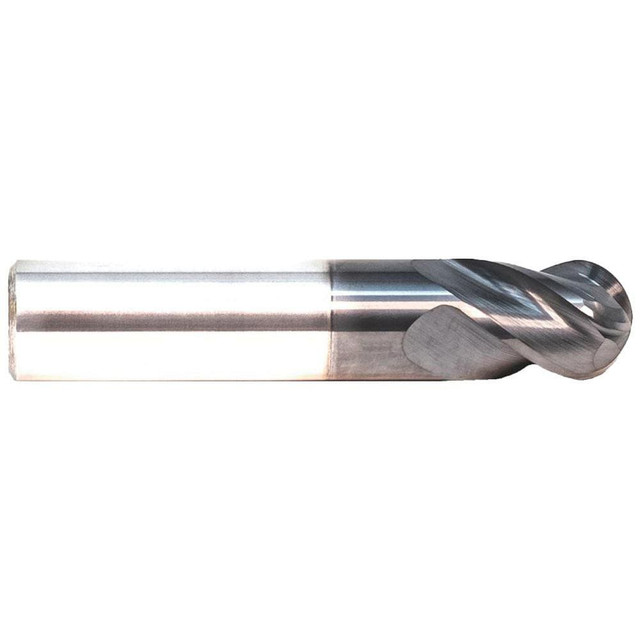 GWS 311219 Ball End Mill: 0.75" Dia, 1" LOC, 4 Flute, Solid Carbide