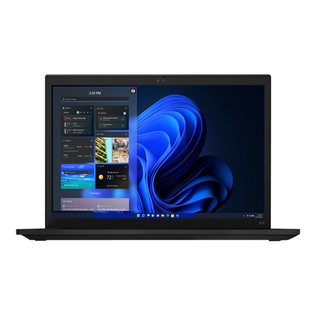 LENOVO, INC. Lenovo 21CM0026US  ThinkPad X13 Laptop, 13.3in Touchscreen, AMD Ryzen 7 PRO, 16GB Memory, 512GB Solid State Drive, Thunder Black, Windows 11