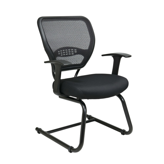 OFFICE STAR PRODUCTS Office Star 529-M3R2N6F2  Space Seating 529 Series Deluxe Ergonomic Mesh Mid-Back Chair, Black