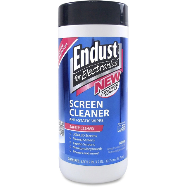 NORAZZA, INC. 11506 Endust For Electronics Screen Cleaner Wipes, Pack Of 70 NORAZZA, INC. 11506 Endust For Electronics Screen Cleaner Wipes, Pack Of 70
