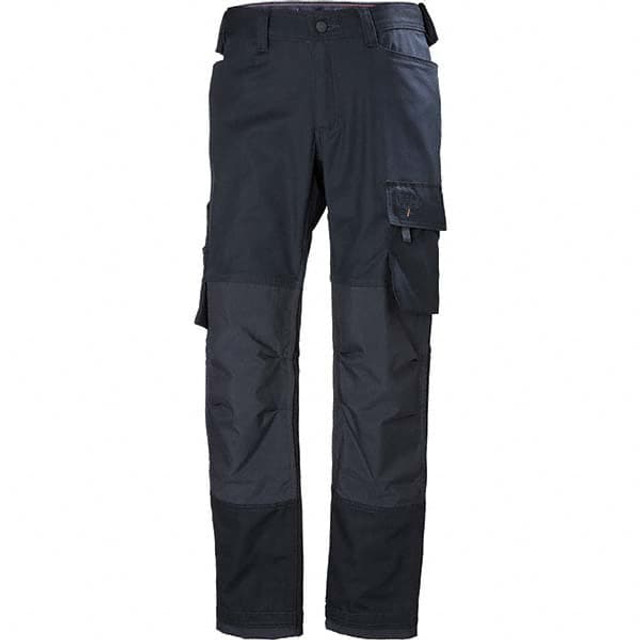 Helly Hansen 77468_590-36/34 Work Pants: General Purpose, Cotton & Polyester, Navy, 36" Waist, 34" Inseam Length