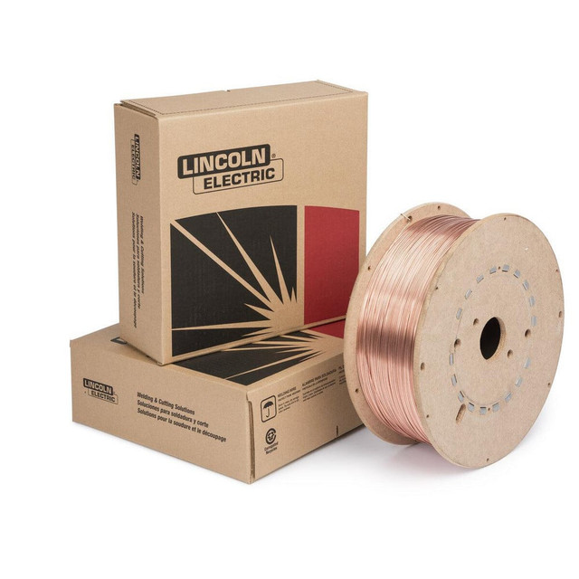 Lincoln Electric ED021273 MIG Solid Welding Wire: 0.052" Dia, Steel Alloy