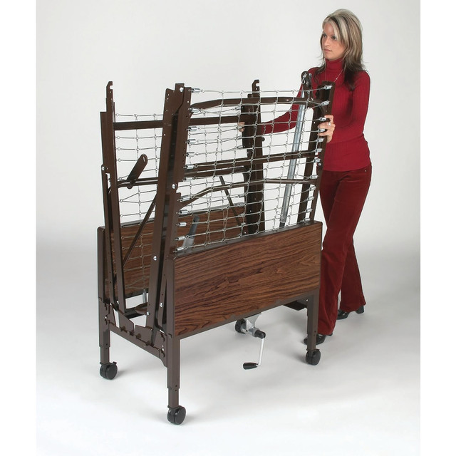 MEDLINE INDUSTRIES, INC. MDSBEDCART Medline Homecare Bed Transport Cart, Brown